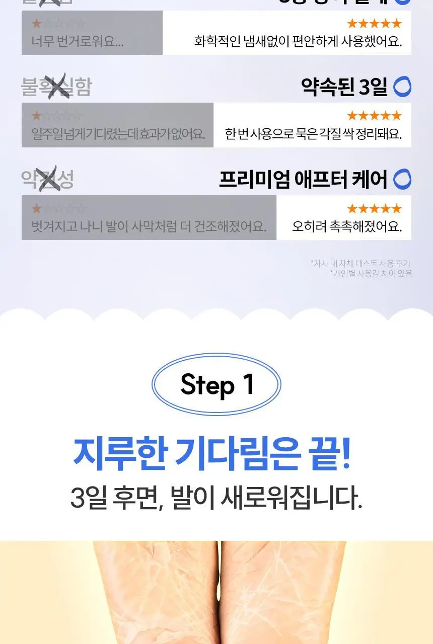[NEW] 마스크킹 깐달걀 풋스파 필링 풋 마스크 1매 상세페이지 3